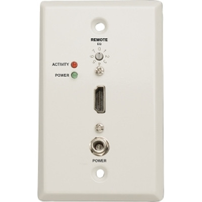 TRIPP LITE B126-1A0-WP-1 - Tripp Lite HDMI Single Cat5 RJ45 White Active Extended Remote Wallplate TAA