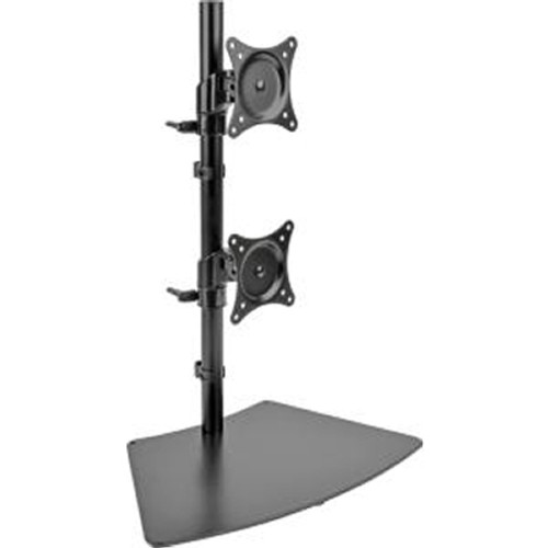 TRIPP LITE DDR1527SDC - Tripp Lite Dual Vertical Desk Mount Monitor Stand Swivel Tilt Rotate 15-27"