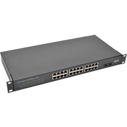TRIPP LITE NG24 - Tripp Lite 24-Port 10/100/1000 Mbps 1U Rack-Mount/Desktop Gigabit Ethernet Unmanaged Switch