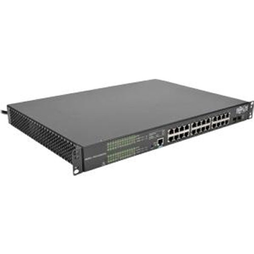 TRIPP LITE NSS-G24D2P24 - Tripp Lite 24 10/100/1000MBPS Port Gigabit L2 Managed PoE+ Switch 2 Combo SFP Gigabit Slots