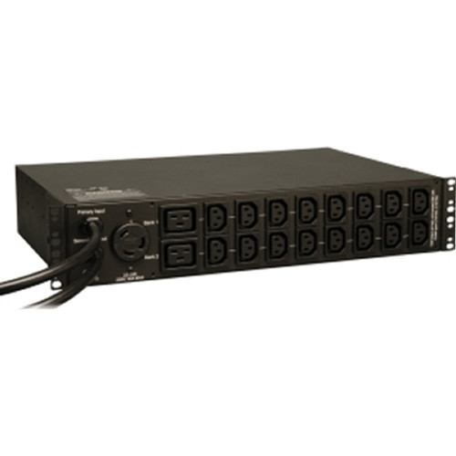 TRIPP LITE PDUMH30HVAT - Tripp Lite ATS/Metered PDU 5kW Single-Phase 208V Outlets 16 C13 2 C19 & 1 L6-30R