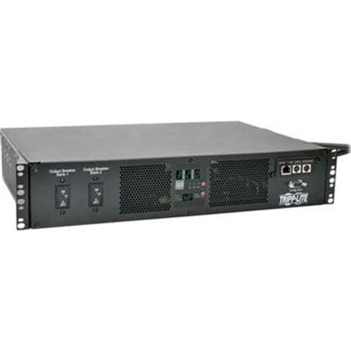 TRIPP LITE PDUMH30HVATNET - Tripp Lite Metered PDU ATS 30A 16 C13 2 C19 1 L6-30R 208V 2 L6-30P Rackmount TAA
