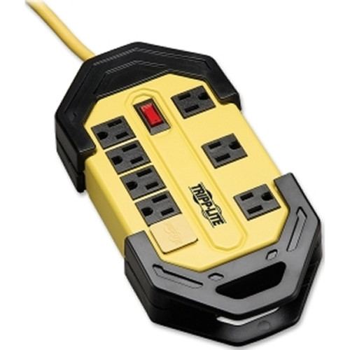 TRIPP LITE TLM812GF - Tripp Lite 8-Outlet Safety Power Strip with GFCI Plug & 12ft Cord Yellow