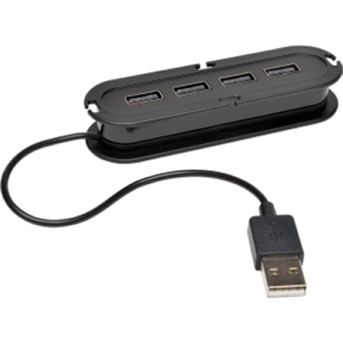 TRIPP LITE U222-004-R - Tripp Lite 4-Port USB 2.0 Hi-Speed Ultra-Mini Hub with Power Adapter