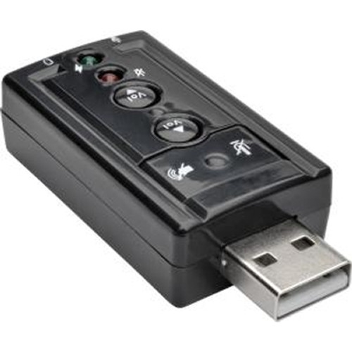 TRIPP LITE U237-001 - Tripp Lite USB External Sound Card Microphone Speaker Virtual 7.1 Channel