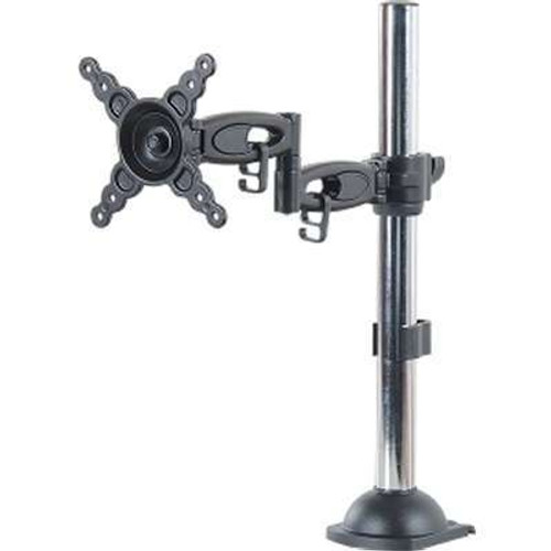 V7 DS2DA-2N -  2POINT Telescopic Desk Mount 24 inch HGT Adjust 90 Swivel Tilt Pan