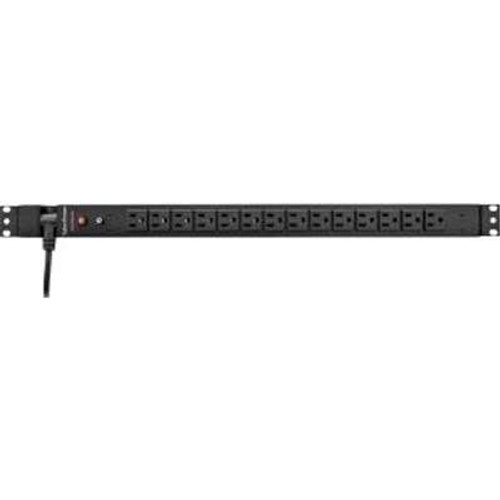 V7 PDU14B15A0U -  14OUTLET Basic PDU 120V 15A 0U 10FT Cord NEMA 5-15R Vertical Rackmount