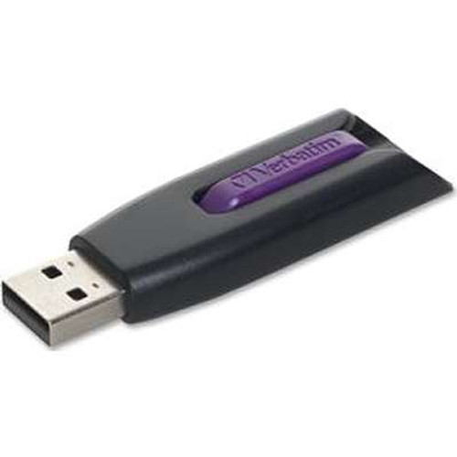 Verbatim 49180 -  16GB Store 'n' Go V3 USB 3.0 Drive Black/ Violet
