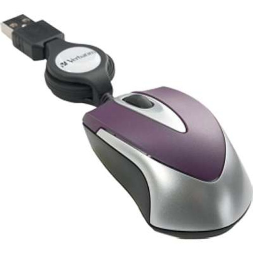 Verbatim 97253 -  Optical Mouse USB Purple Mini-Travel