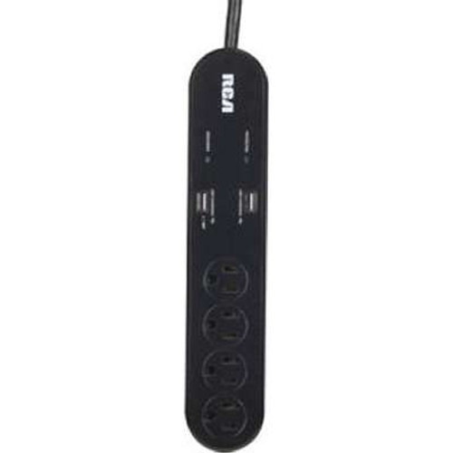 VOXX Accessories Corp PS42R -  4OUT Surge Protector 2 USB Out 3FT Double-Insulated Cord 450JOULES