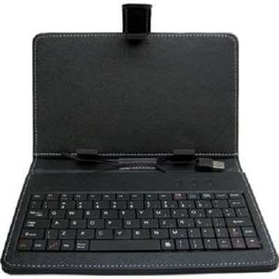 Worry Free Gadgets BLKKEY-7 -  7 inch Black Micro USB Keyboard Light Weight-Easy to Carry