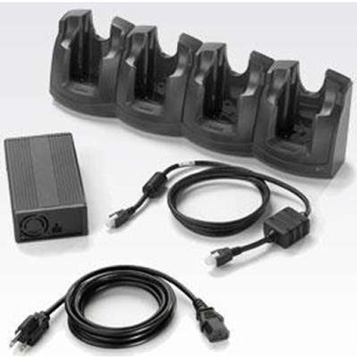 Zebra CRD3000-400CES -  CRD3000 Charge Only Cradle MC3X 4 Slot Kit with AC Cord/DC Cord/Power Support