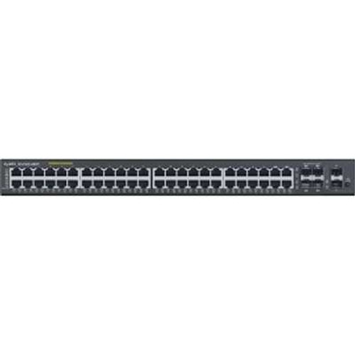 ZyXEL GS1920-48HP -  GS1920-48HP 48-Port GbE 375W Smart Managed PoE+ Switch/4 Combo/2 GbE SFP (50 Ports)