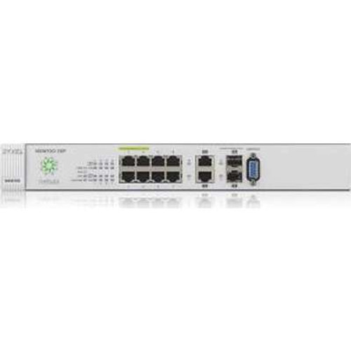 ZyXEL NSW100-10P -  8 Port NSW100-10P GBT 802.3AT Po 2DUAL Personality Gbe RJ-45/SFP