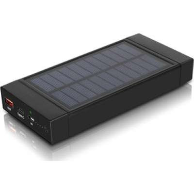 Aluratek APBQ16F -  QUALCOMM Quick Charge 5V/3A 1 Type-C & 1 USB Port Charge Via USB Power & Solar