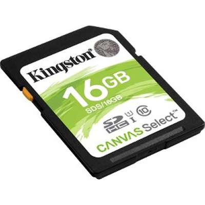 Kingston Technology SDS/16GB -  16GB SDHC CNVS Select 80R CL10 Uhs-I