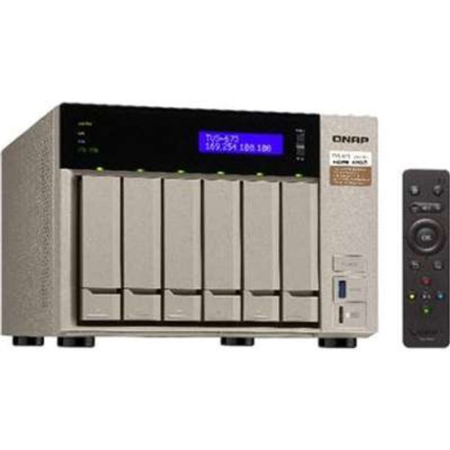 QNAP TVS-673-8G-US -  6-Bay NAS/ISCSI IP-San R Series RX-421BD 2.1-3.4 GHZ 8GB DDR4 Ram