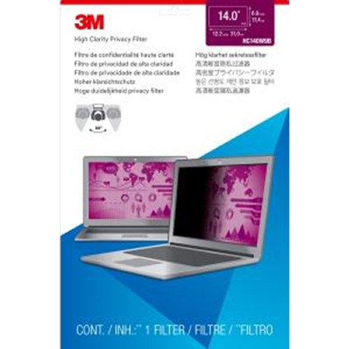 3M HC140W9B - High Clarity Privacy Filter for 14 inch Laptop