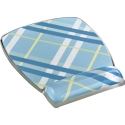 3M MW308-PL - Gel Mouse Pad Wrist Rest DES Series Plaid