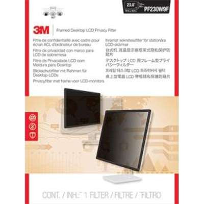 3M PF230W9F - Privacy Filter 23 inch Widescreen Framed Black DT Display