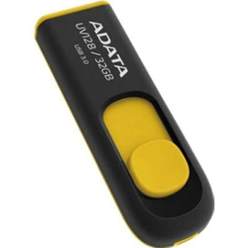 ADATA Technology AUV128-32G-RBY - Adata Dashdrive Classic UV128 32GB USB 3.0 Flash Drive Black/Yellow (AUV128-32G-Rby