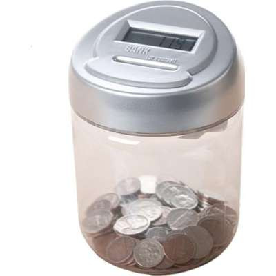 AddOn DCB-10 - Royal Sovereign DCB-10 Coin Bank with LCD Value Display Twist Off Lid and Built In Memory