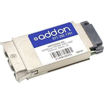 AddOn NX2520AG-AO - Ciena GBIC 80KM CWDM NX2520AG Compat TAA XCVR 1GIG CWDM SMF SC