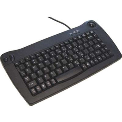 ACK-5010UB - Adesso ACK-5010UB Mini-Trackball Keyboard USB (Black)