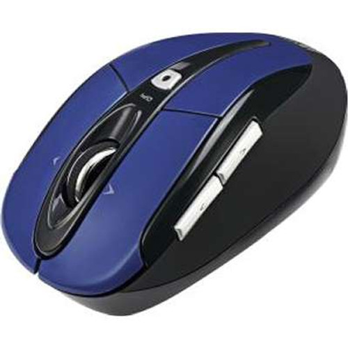 Adesso IMOUSES60L - Blue 2.4GHZ Wireless Optical Mini Mouse with Programmable Driver 4-Way Tilt