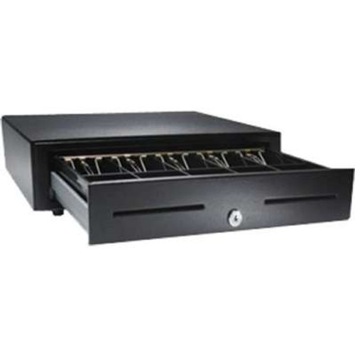 APG Cash Drawer VB320-BL1616 - Vasario Drawer 16X16 Black 24V 5 Bill 5 Coin Till Cable Req