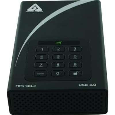 Apricorn ADT-3PL256F-8000 - 8TB Aegis Fips Validated Padlock DT Secure USB 3.0 256-Bit