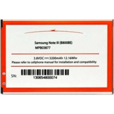 Arclyte Technologies Inc. MPB03877 - Samsung Battery for Galaxy Note 3 N900P; Galaxy Note 3 N900R4 ; Galaxy Note 3