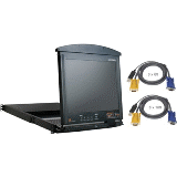ATEN KL9108MUKIT - KL9108MUKIT 8-Port 17" Dual Rail IP LCD KVM Bundle