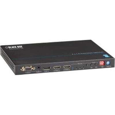 Black Box AVSC-0401H - Connect Extend and Switch From 4 Inputs to Any Conference Room Display. Supports