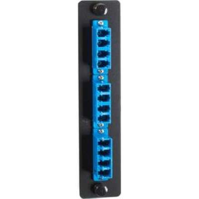 Black Box JPM455C-R2 - Standard Adapter Panel Ceramic Sleeve (6 LC Duplex Pairs Blue JPM455C-R2