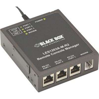 Black Box LES1203A-M-R2 - Remote Console Manager 3 Port RS 232 W
