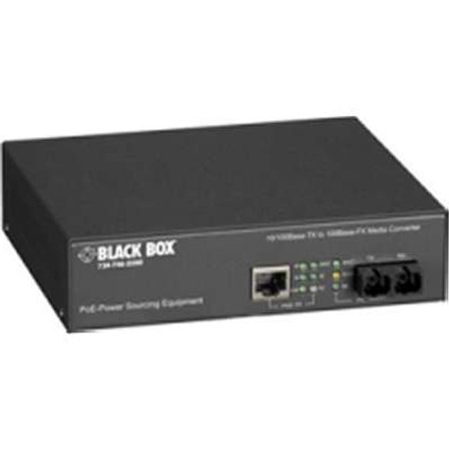 Black Box LPM601A - PoE Pse Media Converter 10base-T/100BAS