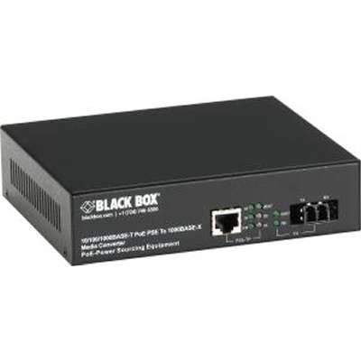 Black Box LPS500A-MM-SC - PoE Pse Gigabit Media Converter Multimo