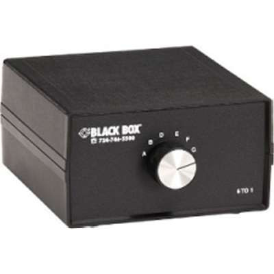 Black Box SW035A - DB9 Switch 6 to 1 Chassis Style B