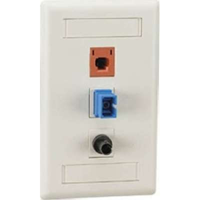 Black Box WP470 - Gigastation Wallplate 3-Port Single-Gang White