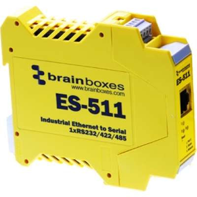 Brainboxes ES-511 - ES-511 1 Port Device Server RS232/422/485 Ethernet Industrial Class