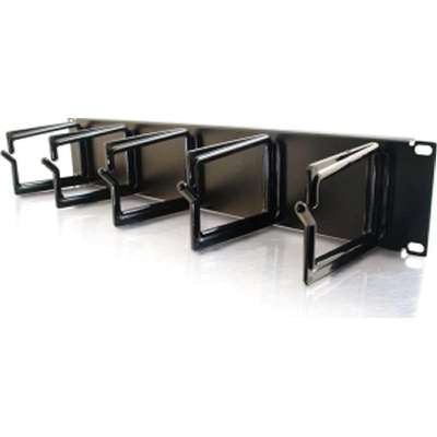 C2G 3745 - 2U (3.5" Cable Management Panel with 5 D-Rings