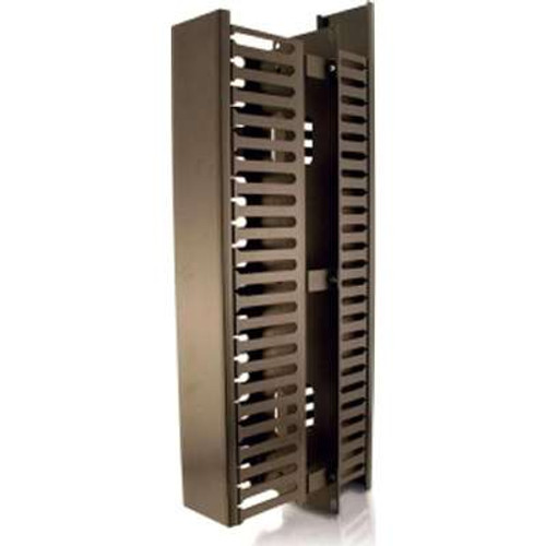 C2G 3747 - 2U Horizontal Front and Rear Cable Management Panel - Black