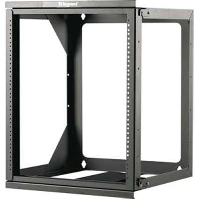 C2G 14618 - 12U Hinged Wall Mount Open Frame Rack - 18" Deep (TAA Compliant
