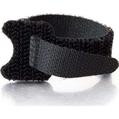 C2G 29858 - 6" Hook-and-Loop Cable Management Straps - Black - 12-pack