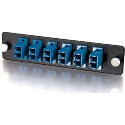 C2G 31116 - Q-Series 12-Strand LC Duplex PB Insert MM/SM Blue LC Adapter Panel