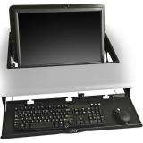 CBT Supply SMARTdesks DC-FIK-23-L-KIT-BL - Smartdesks Flipit Monitor Support Black Keyboard Tray Case Width Upto 23W