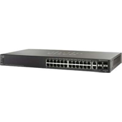 Cisco Systems SF500-24-K9-NA - SF500-24 24-Port 10/100 Stackable Managed Switch