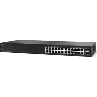 Cisco Systems SG110-24-NA - SG110-24 24-Port Gigabit Switch + 2 Mini GBIC Ports 1U