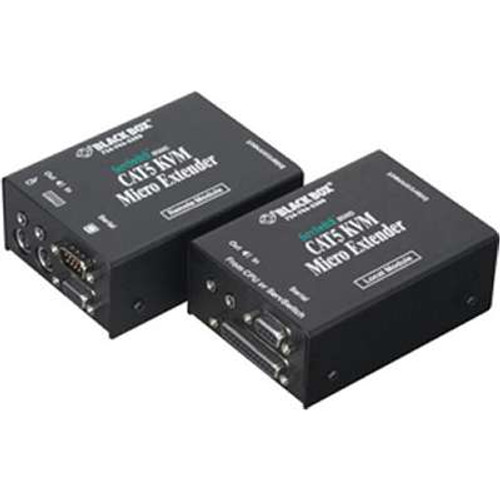 Black Box ACU3022A - ServSwitch CAT5 KVM Micro Extender Kit - Serial/Audio Single-Access